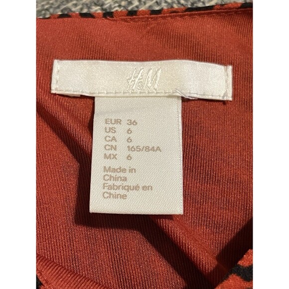 H&M Womens Dress Shift Size 6 Chevron Y2k 2000's Retro Preppy Geek Punkcore - Picture 7 of 11